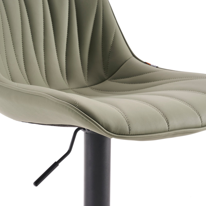 Tabourets de bar pivotants à hauteur réglable Modern, Vert olive