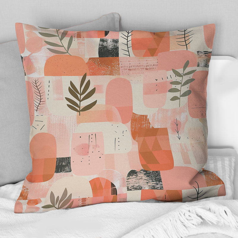 Coussin décoratif minimaliste Boho, H 18 po x l 18 po