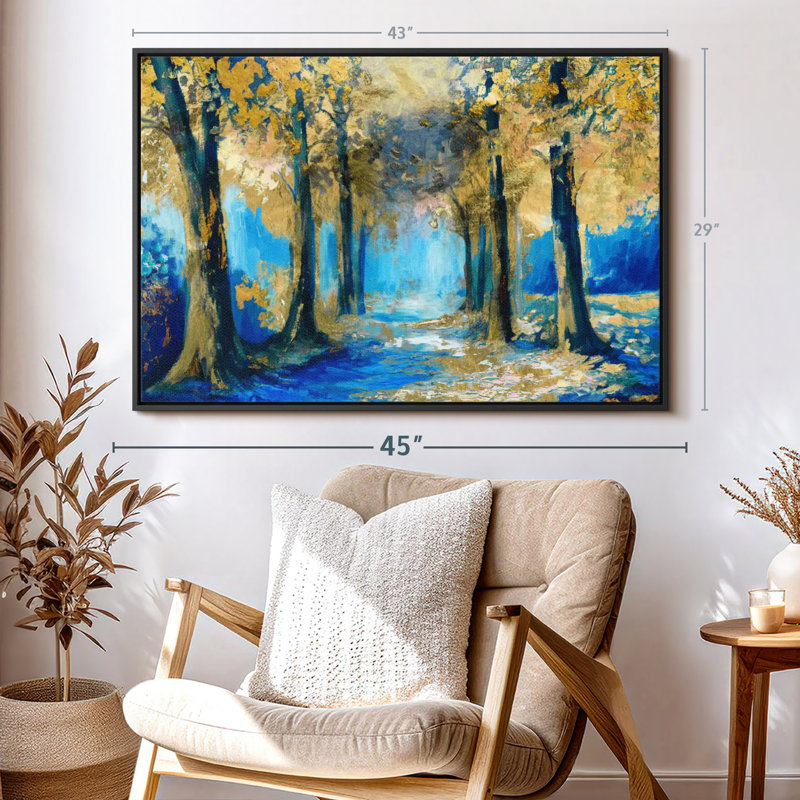 " Abstract Forest ", 43" H x 29" W
