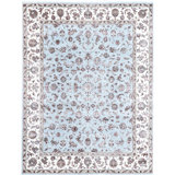 Walton Oriental Area Rug in Light Green/Cream/Beige