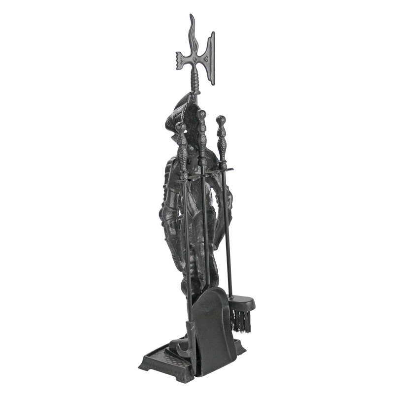 The Black Knight Fireplace Tool Statue