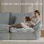 Canapé surdimensionné en mélange de duvet désossé de 81 po Boneless-2120402080