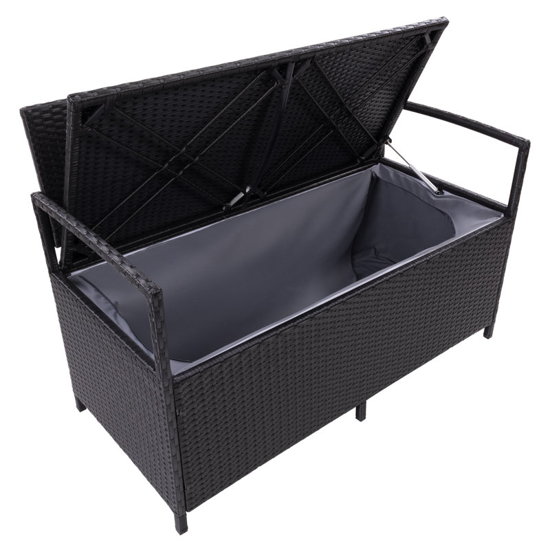 Banc de rangement extérieur en résine Parksville