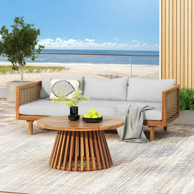 Wicker Patio Furniture Set Outdoor Rattan Sectional Sets Conversation Set - Weather-Resistant,  For Garden, Patio & Deck