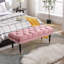 Repose-pieds capitonné en velours avec repose-pieds-69920344