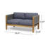 Causeuse et table basse Laurel