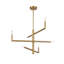 Lustre 6 lumières en laiton chaud Tyshelle-1780541538