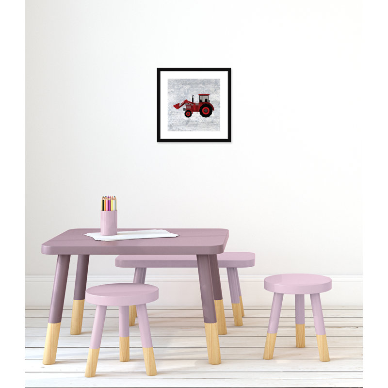 Adhésif décoratif en rouge «Red 3», Encadré de boîte noir, H 16 po x l 16 po x P 1,18 po