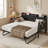 Twin Daybed with Trundle and Charging Headboard, Space-Saving Design for Apartments-656206420