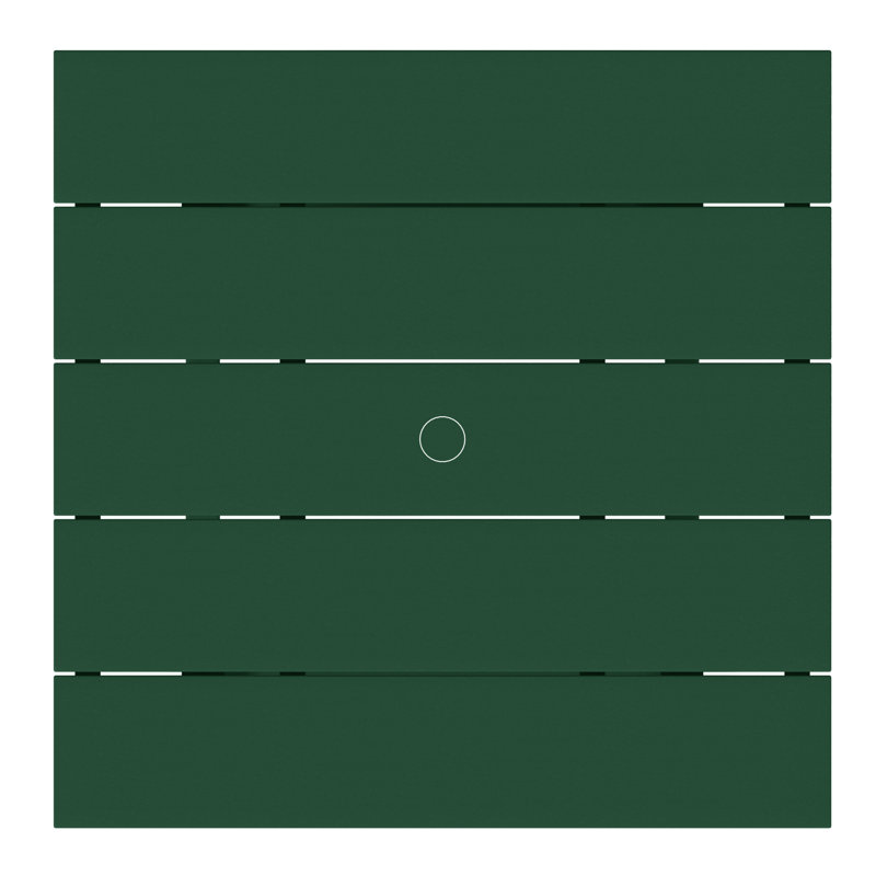 36" Square Patio Dining Table, Dark Green