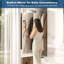 Armoire-penderie moderne ultrabrillante avec tablettes et tringle-1488252547