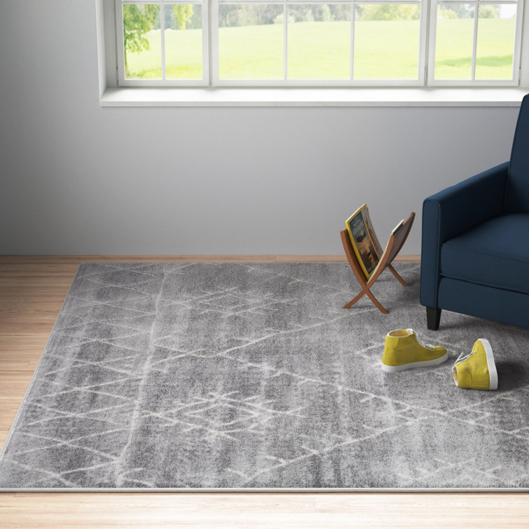 Tapis oriental gris anthracite / ivoire Herrod