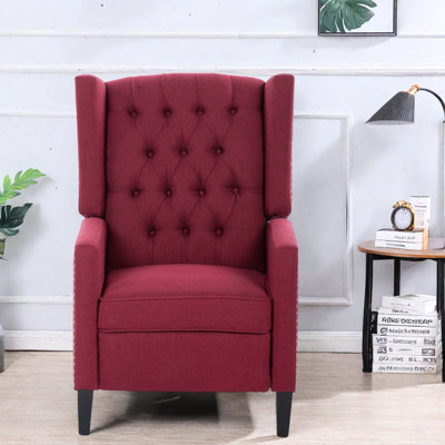 Fauteuil inclinable confortable en tissu, design moderne, pour la détente à la maison