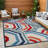 Clopein Waimea Modern Geometric Coastal Outdoor Area Rug-1873298387