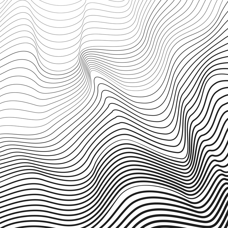 " Dynamic Waves ", 36" H x 36" W