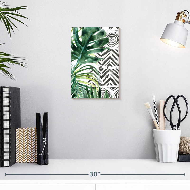 Harnek Palm Pattern II, 12" H x 8" W