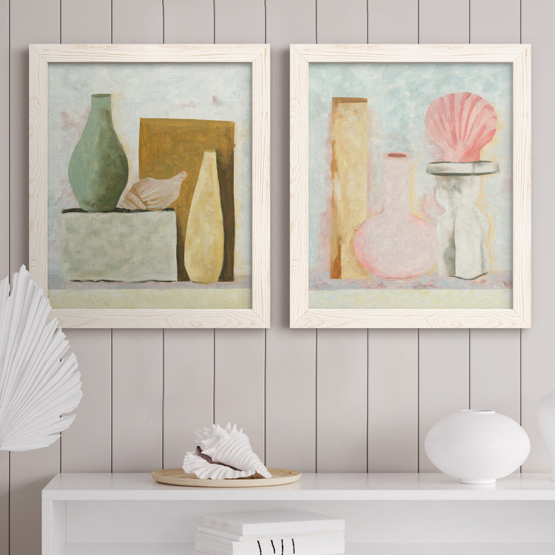 «Table Top Stills IV», ensemble de reproduction d'art sur toile, Toile blanche encadrée, H 20 po x l 17 po x P 1 po