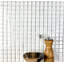 Metro 1 in. x 1 in. Glass Straight Edge Square Mosaic Wall Pool & Floor Tile