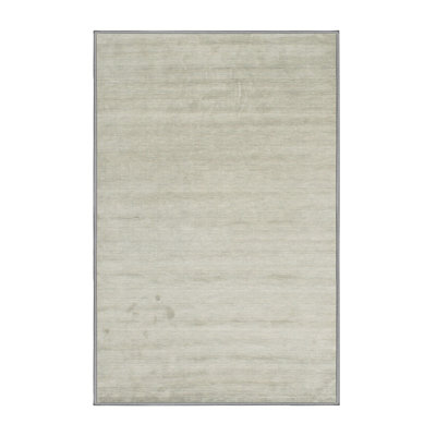 Tapis contemporain blanc cassé