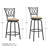 Basche Swivel Adjustable Height Bar Stool