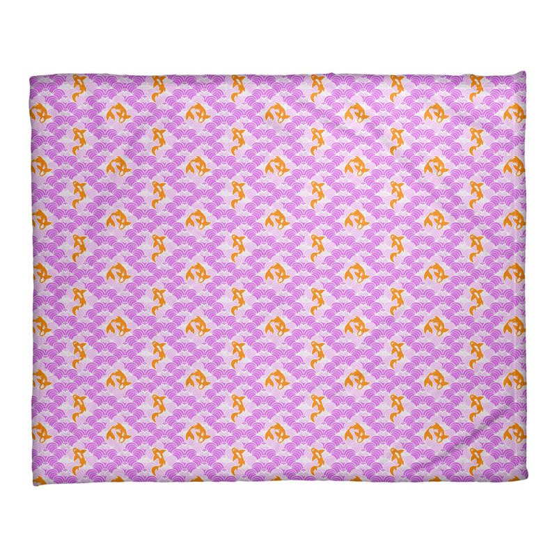Couverture polaire Katelyn Elizabeth Koi, l 52,5 po x L 62,5 po, Mauve