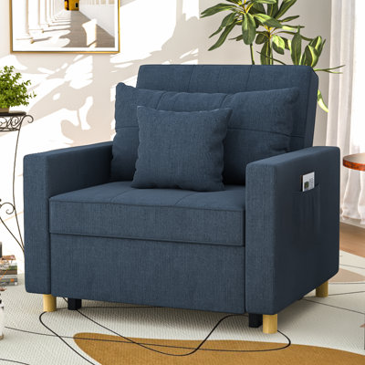 Heckman 40" Sleeper Chair, 3-in-1 Convertible Chair Bed by Mercury Row