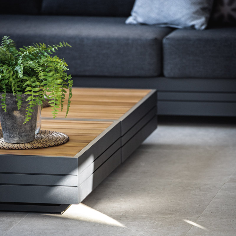Parker Luxury Large Outdoor Corner Group Set in Graphite