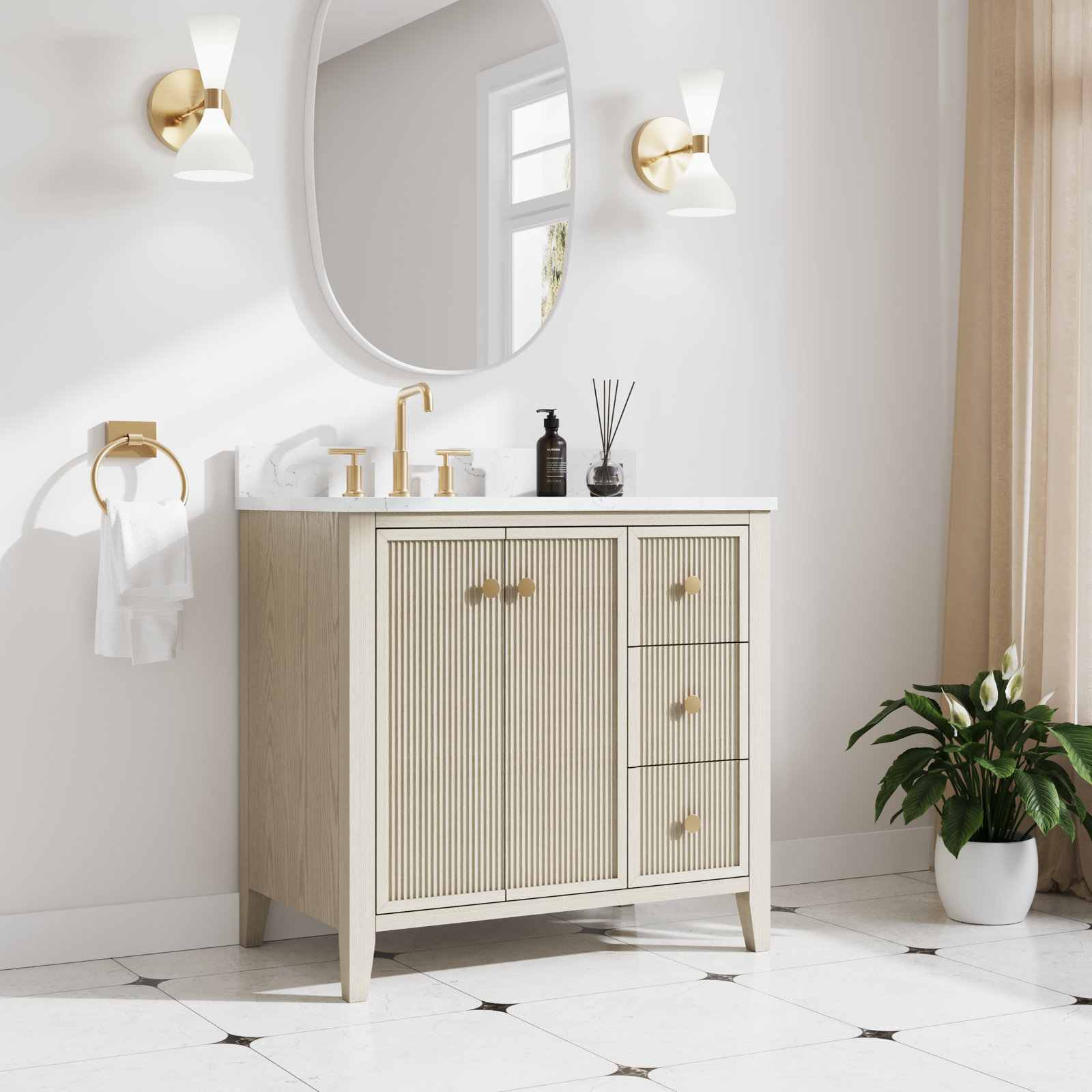 Kristine 36" Single Bathroom Vanity