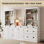 70.9" Tall Bookcase With 3 Drawer For Office,Modern Standing Bookshelves