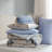 Timeless Floral 7-piece Bedding Set, Polyester Microfiber, Beige/blue Reversible Design