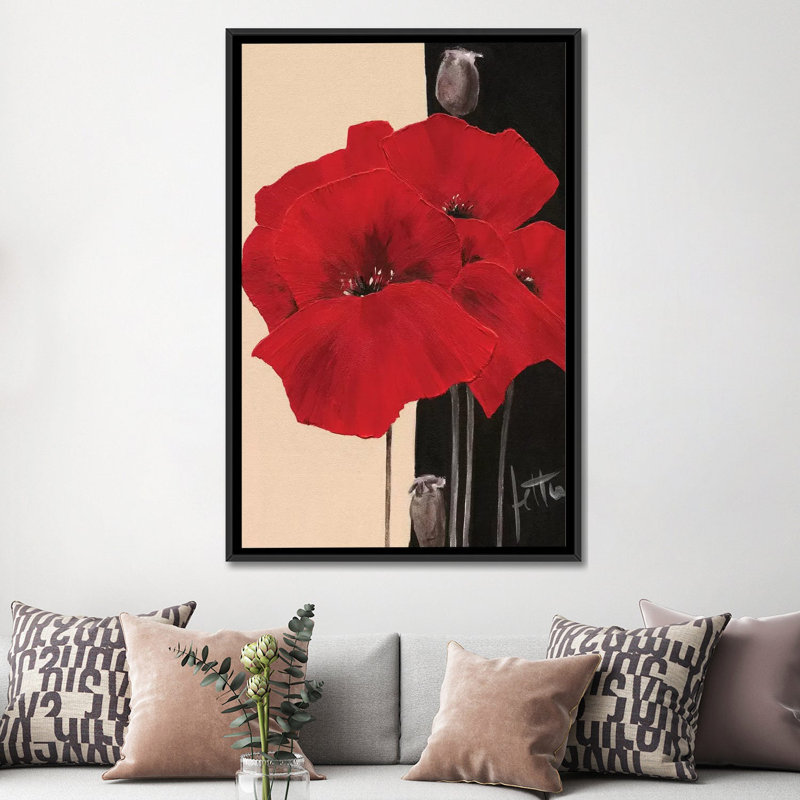 «Refined II», impression sur toile, H 26 po x l 18 po x P 1,5 po, Toile avec cadre noir, Pas de tapis