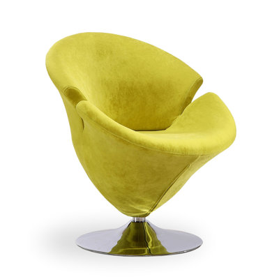 Tulip Velvet Swivel Lounge Chair