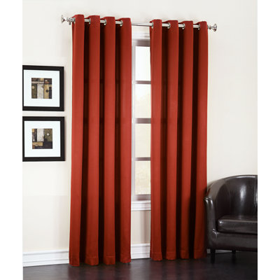 Thermal Energy Saving Grommet Curtain Panel - Basics by Wayfair™