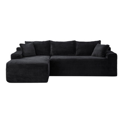 Compression Sectional Sofa (Black)