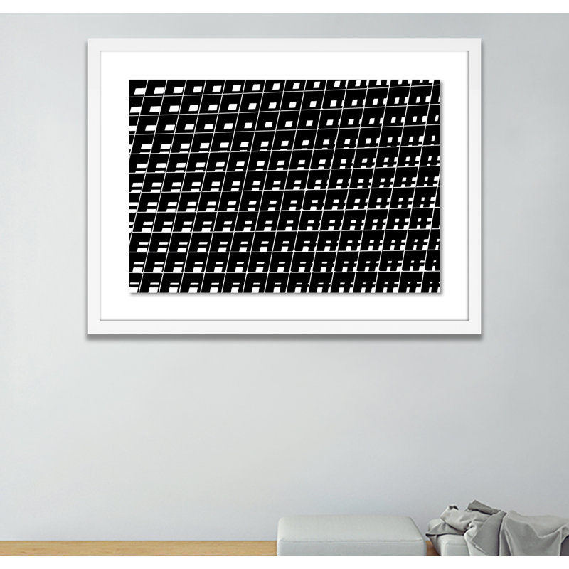 Two Or Three D Print by Shawn Thomas, White, 34" H x 48" W x 2.5" D