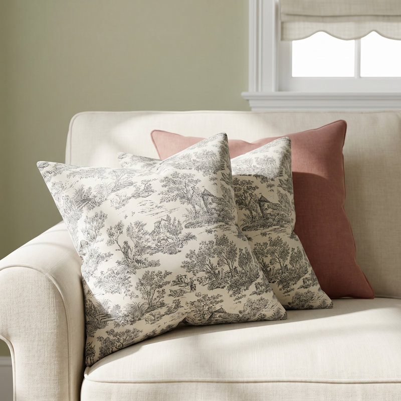 Catana Temara Cotton Throw Pillow, Charcoal