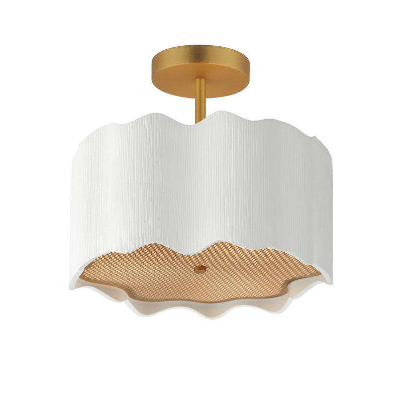 Curtain Call 3 - Light Semi Flush Mount