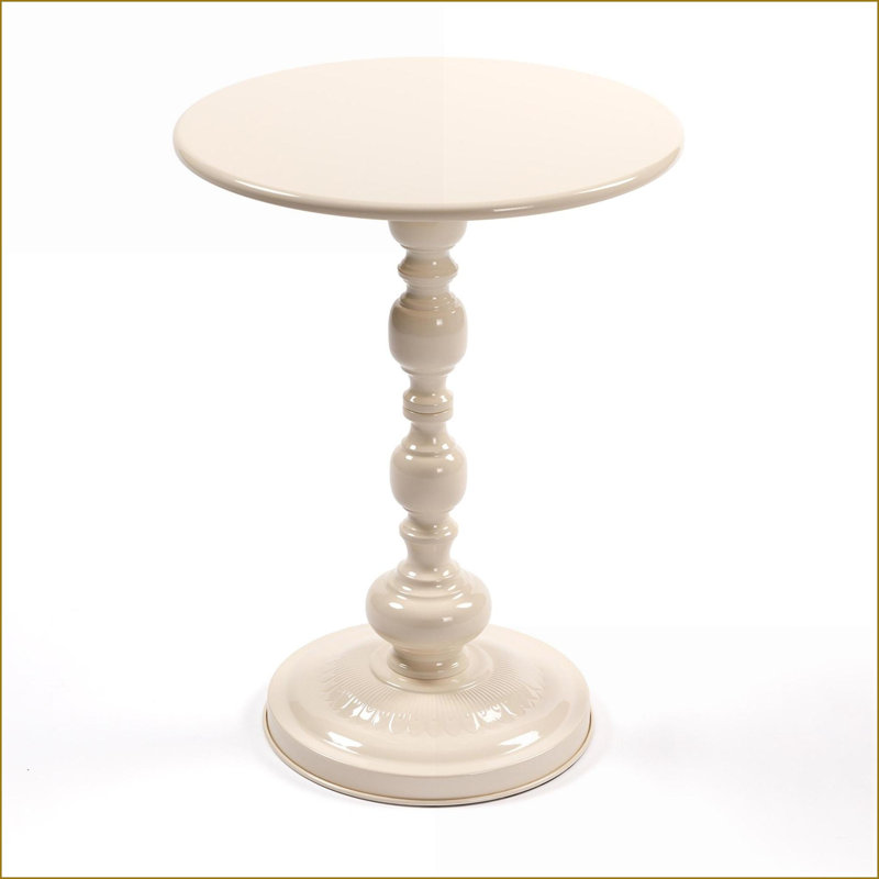 Table basse Vintage Frost en métal noir pour le salon / la chambre à coucher, peu encombrante et facile à assembler
