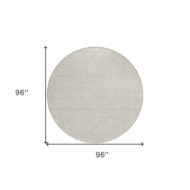 Tapis rond lavable 8 po