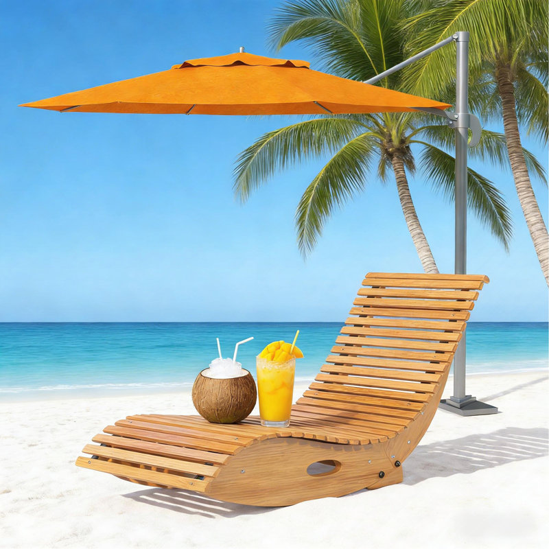 Chaise berçante en bois, chaise berçante d'extérieur
