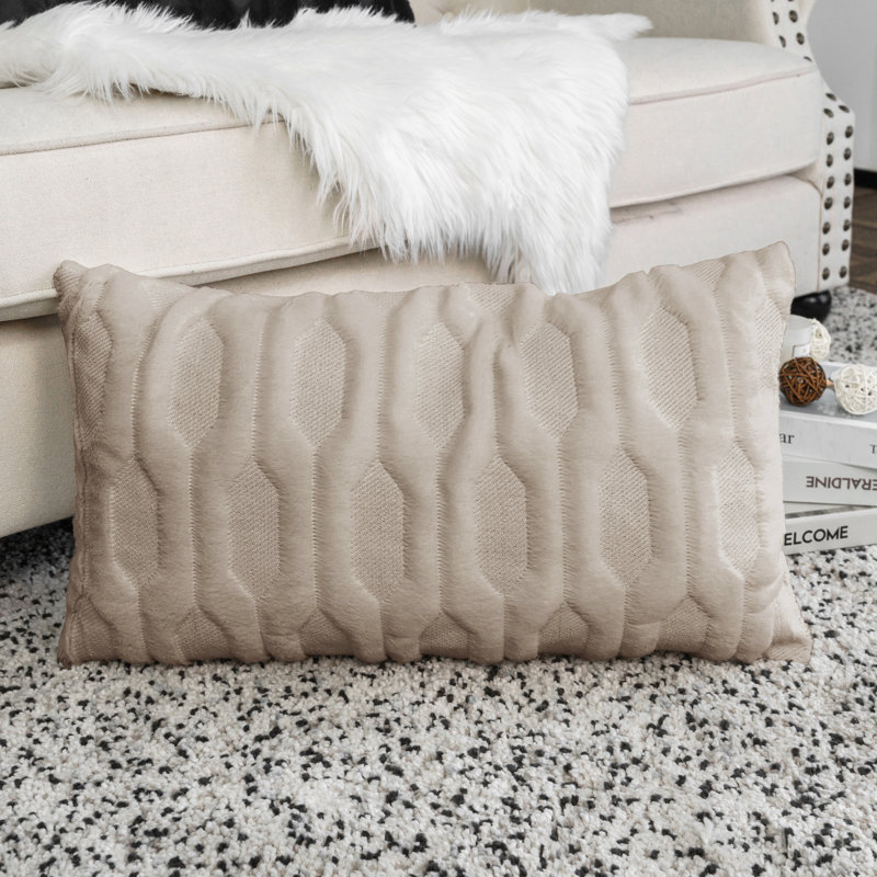 Housses de coussin en fausse fourrure Tatami, Encens