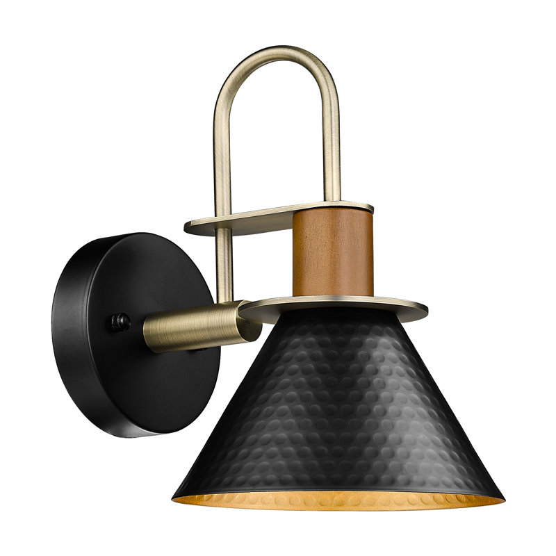 Antonsen Steel Armed Sconce, Black