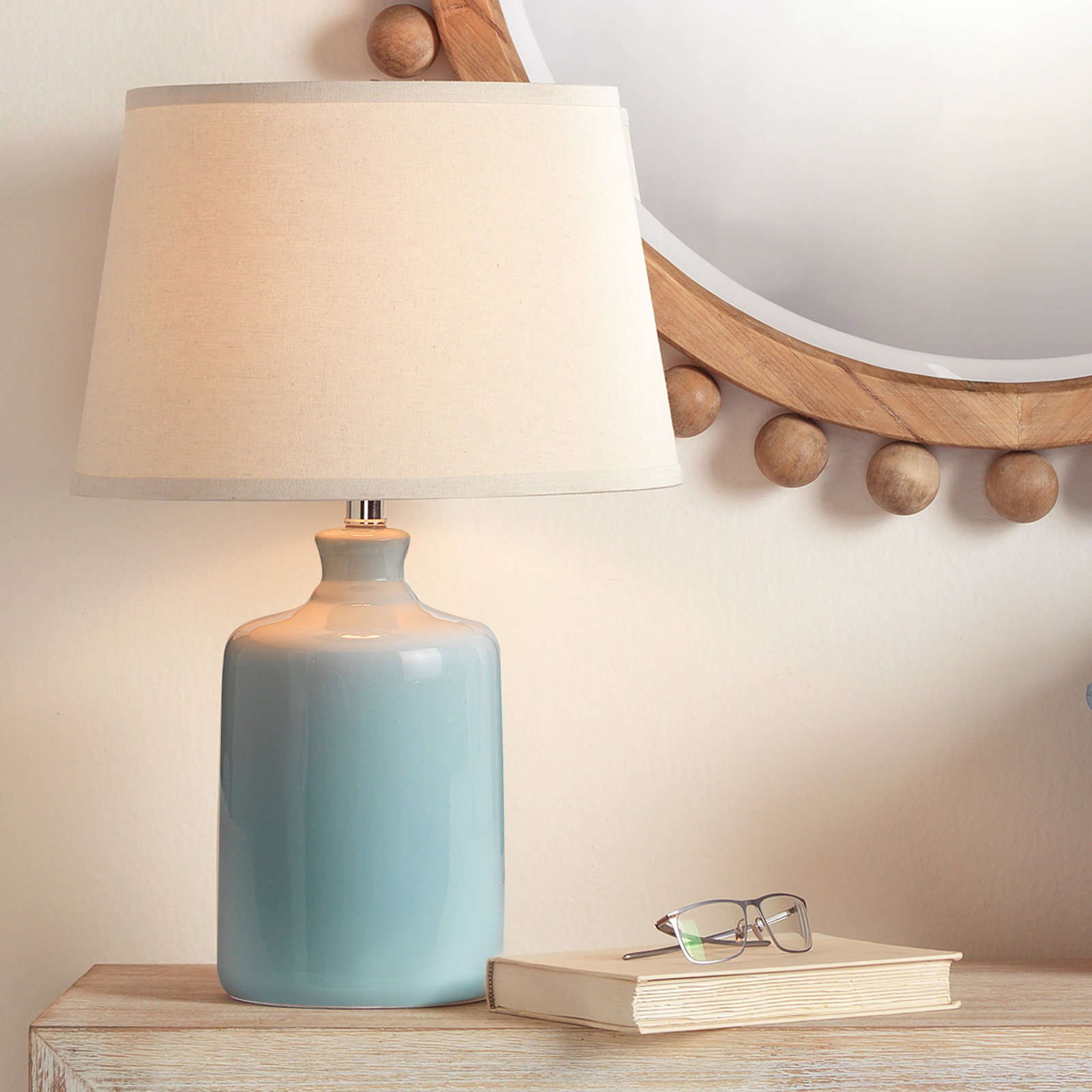 Sophie Bedside Lamp, Blue