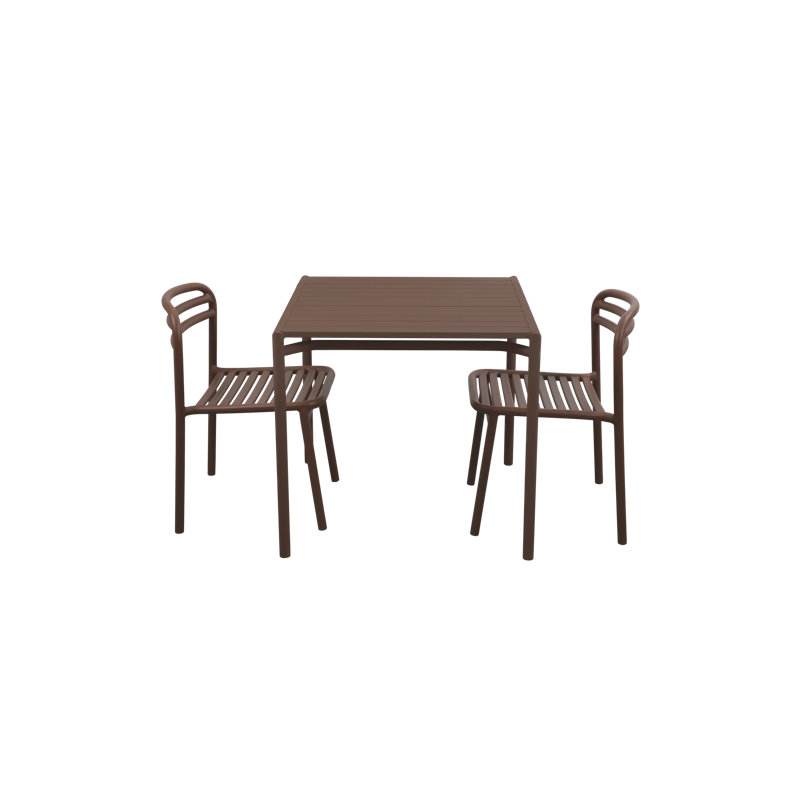 Bliss Dining Table Incl. 2 Chairs, Desert Red, 2