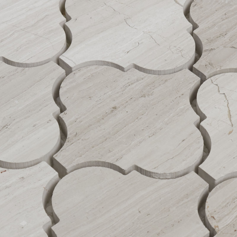 Stone Mosaics 13.75 in. x 13.75 in. Novelty Polished Stone Tile
