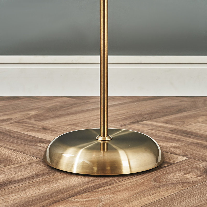 Hatton 176cm Torchiere Floor Lamp, Antique Brass, No