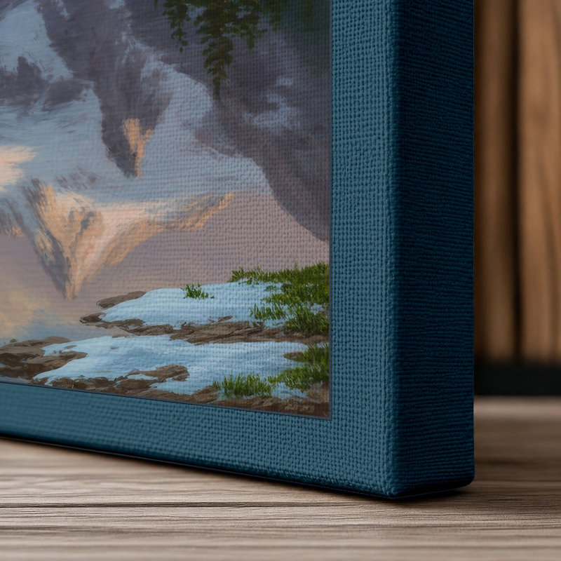 Print, 36x24 - 91.4 x 61.0 cm, Teal Border