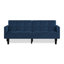Velvet Futon Couch Convertible-1339343010