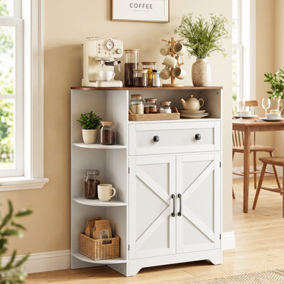 Armoire de rangement en coin Farmhouse