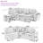 84"W 3-Piece Pull-Out Sectional Sofa Bed-1802443494